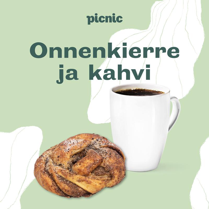 Picnic Digimainos Onnenkierre kahvi text 800x800px